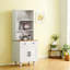 Armoire de rangement Farmhouse avec tablettes réglables-1104944136