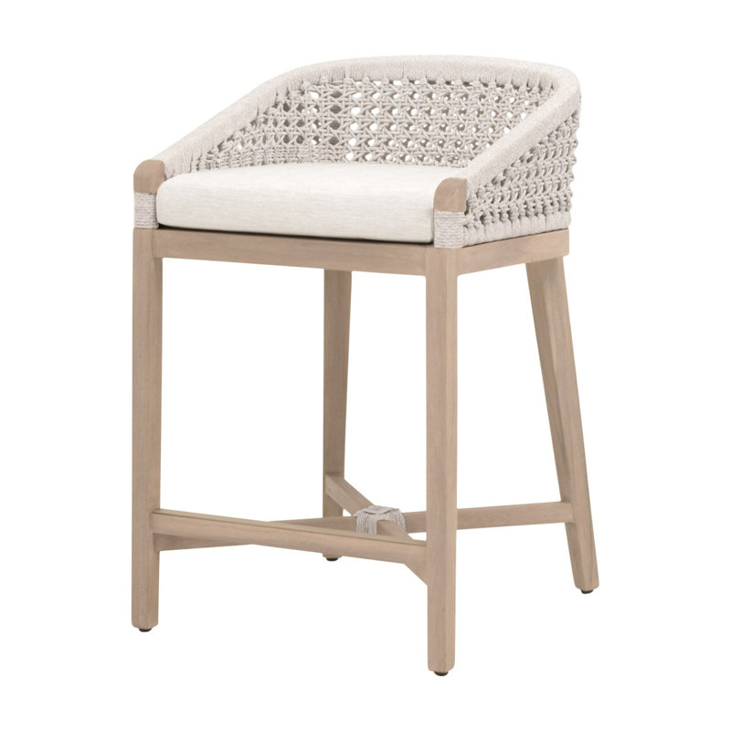 Tabouret de comptoir Montecito, Blanc