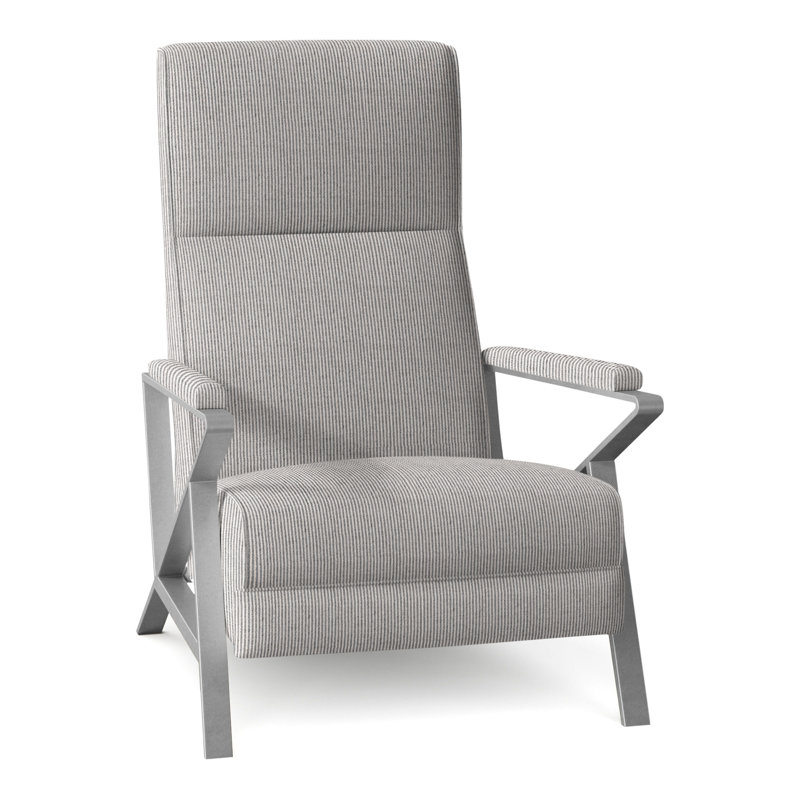 Infinity 28.25" Wide Manual Standard Recliner, Brushed Nickel, Perigold Replay Char