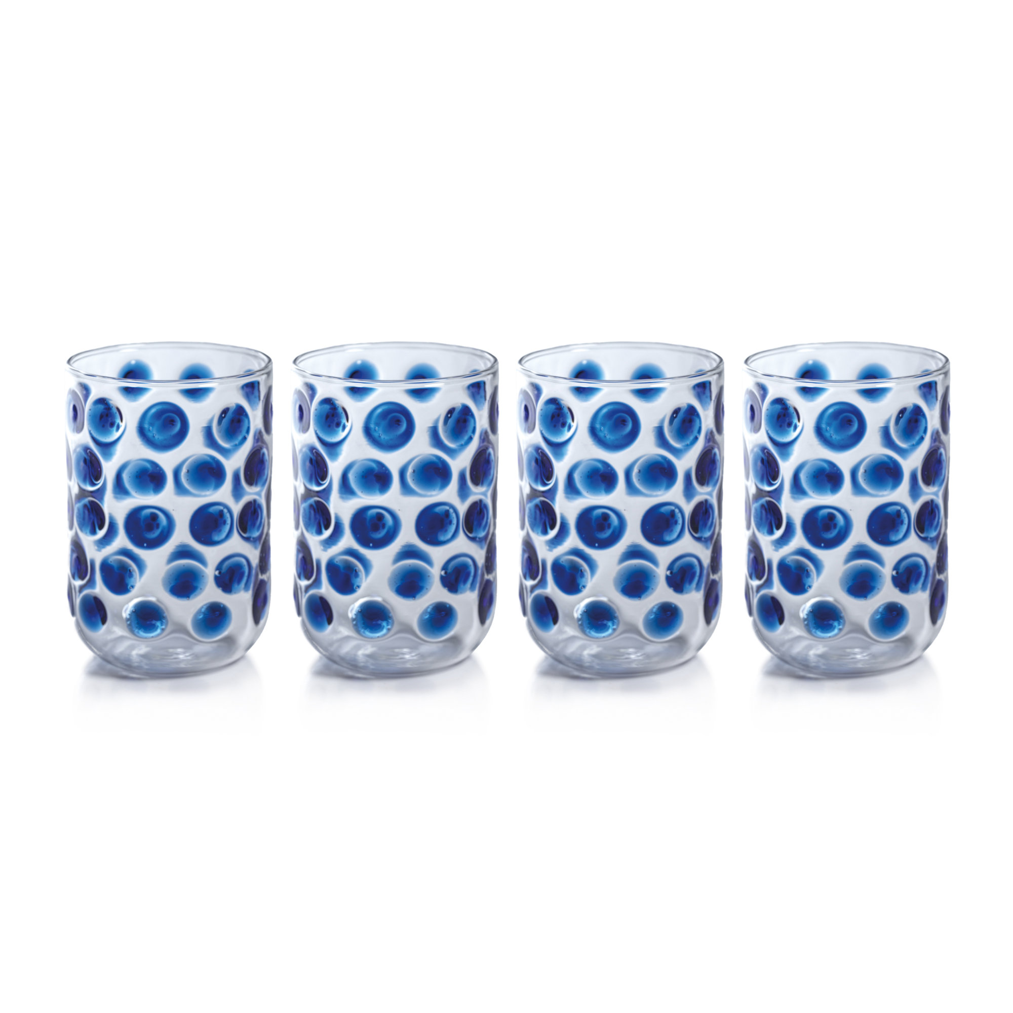 Shelli 15.56oz. Drinking Glass Set, Blue