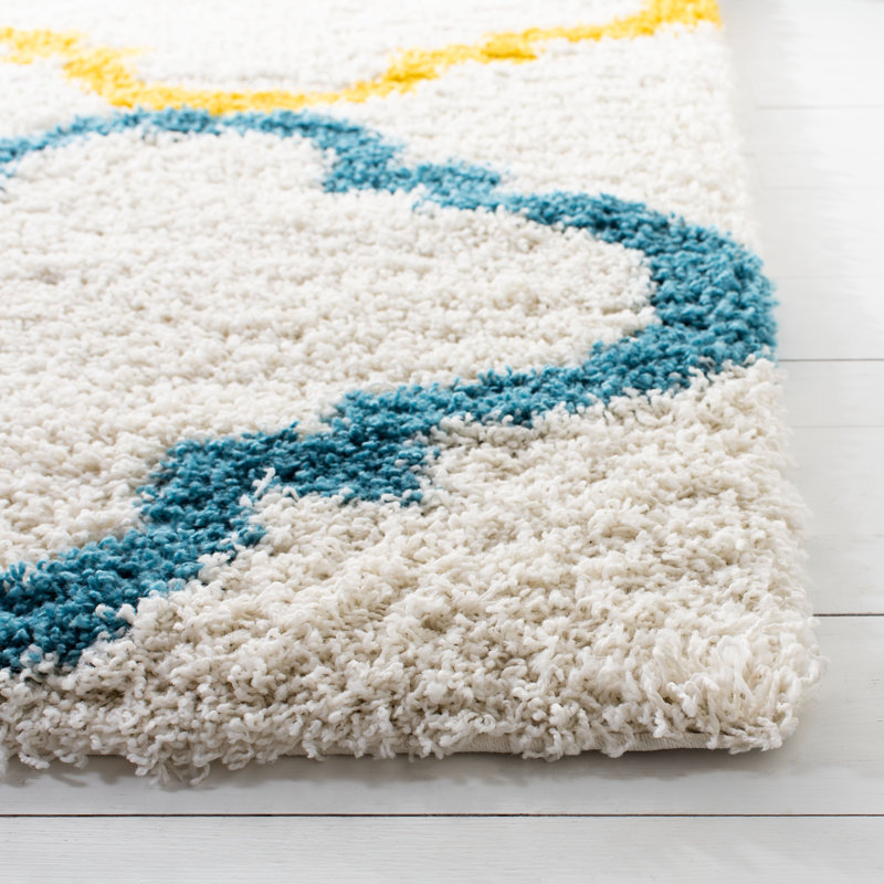 Glendo Geometric Hand Woven Area Rug, Rectangle 183 x 274 cm