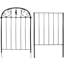  Treillis de jardin traditionnel en acier noir pour plantes grimpantes