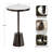 Hardeman Genuine Marble Pedestal End Table-1293736101