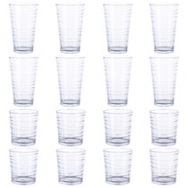 Mainstays Cross Plains 16-Piece Drinking glass Set, 16 & 10 oz