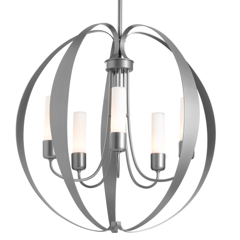 Pomme 5 - Light Outdoor Pendant, Coastal Burnished Steel, Opal Glass