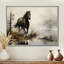 «Grey Horse Misty Morning Canter II», art mural cheval-57952948-8677967