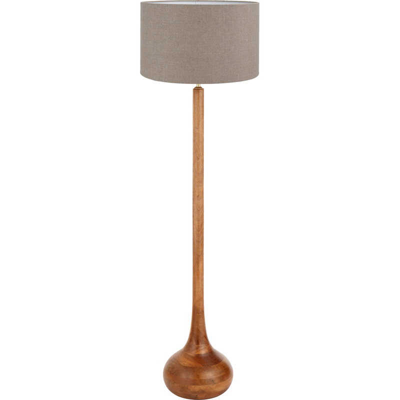 Beyzanur 162cm Oil Rubbed Traditional Floor Lamp, Beige
