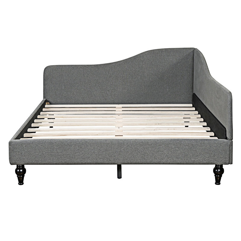 L-Shaped Daybed, Gray, Full / Double
