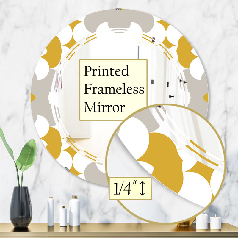 Miroir mural Quatrefoil, H 31,5 po x l po