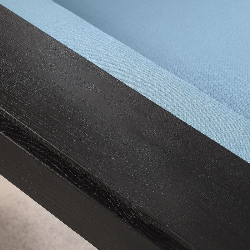 Table de billard Ashmont, 7 pi, Noir rétro, Bleu royal