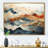 Abstract Orange And Blue River Ink III - Abstract Marble Canvas Art-119867786-97057272-97057278