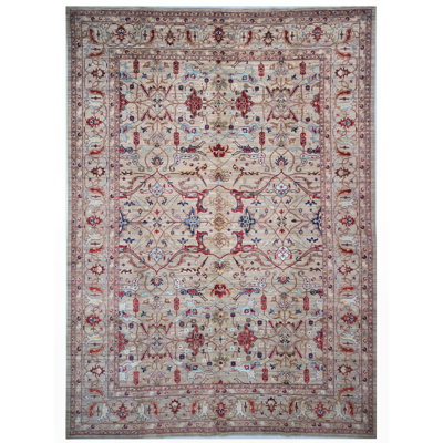 Tapis chameau noué à la main de haute qualité