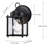 Mediouna Outdoor Wall Light with Matte Black(set of 2)-339161248-339161255