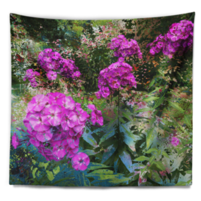Tapisserie fleurs à thème floral, H 32 po x l 39 po