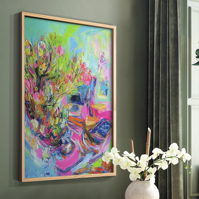 FLORAL Series DLXIX  -Premium Framed Print -Ready to Hang - No Nails Required
