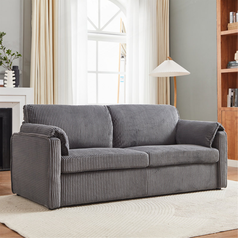 Canapé-lit inclinable de 79,13 pouces Comfy, Gris