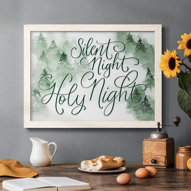 Sainte nuit - Reproduction de photo sur toile, Blanc, H 28 po x l 42 po x P 1,5 po
