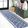 Mukilteo Tribal Diamond Trellis Blue/Ivory Indoor/Outdoor Rug