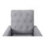 Chaise berçante gris acier avec dossier élégant