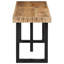 Banc vidaXL 63,0 po en bois de manguier brut et acier-1479693032