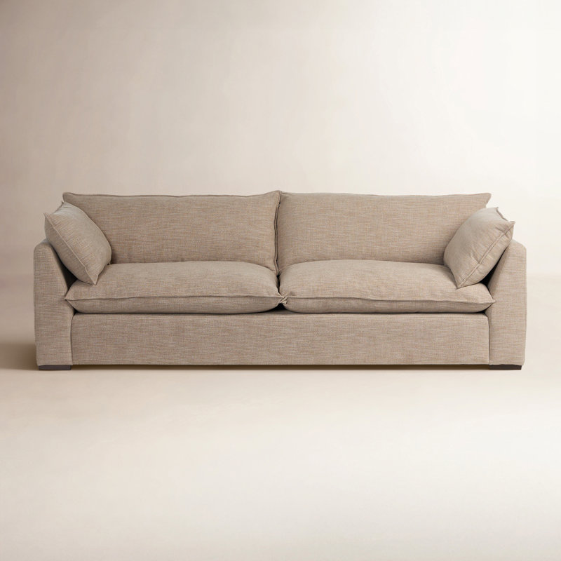 Kosa Sofa, Laken Stone Polyester Blend