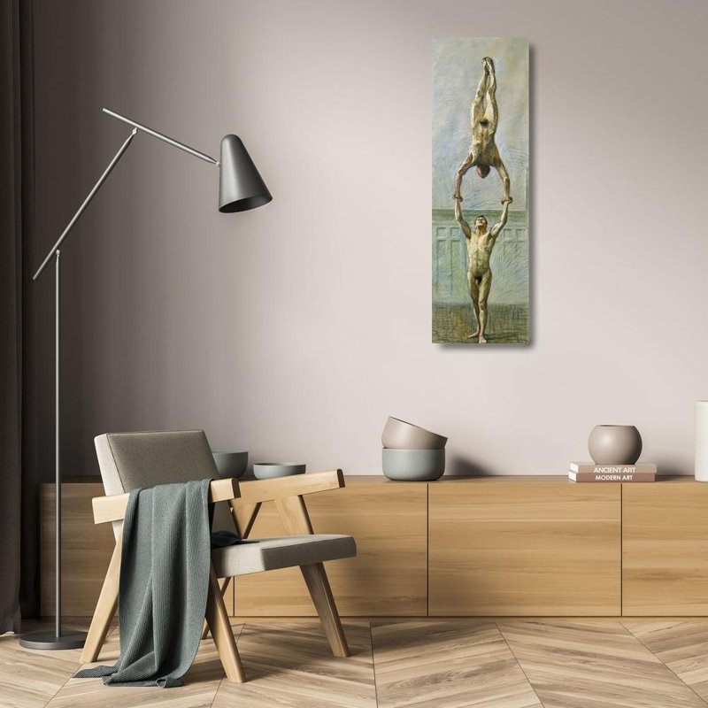 "Acrobats" par Eugène Jansson - Art sur toile tendue avec châssis, H 24 po x l 17 po