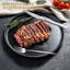 Ensemble de 6 couteaux à steak Barenthal, couteaux dentelés en acier inoxydable avec coffret, lame tranchante de 12 cm (4,8 pouces) pour barbecues et soupers entre amis.