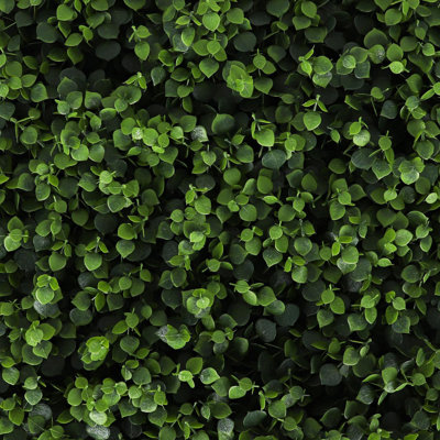 Panneaux de verdure Heart Leaf protégés contre les rayons UV pour l'extérieur. Panneaux de 20 po x 20 po (ensemble de 4)