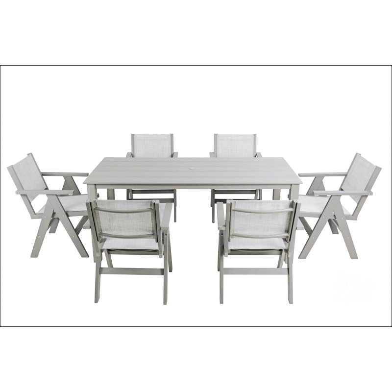 Table de salle à manger imitation bois texturée pour pique-nique en plein air, compacte et de haute qualité, longue de 68,9 pouces
