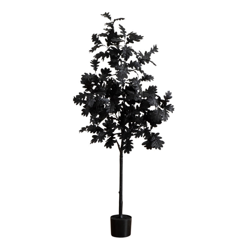 Chêne artificiel noir d'Halloween, H 60 po x l 30 po x P 30 po