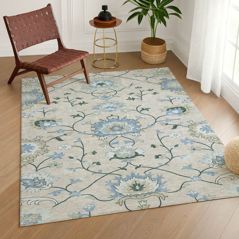 Tapis lavable à la machine intérieur / extérieur ACN2291, Rectangle 5 pi x 7 pi 6 po
