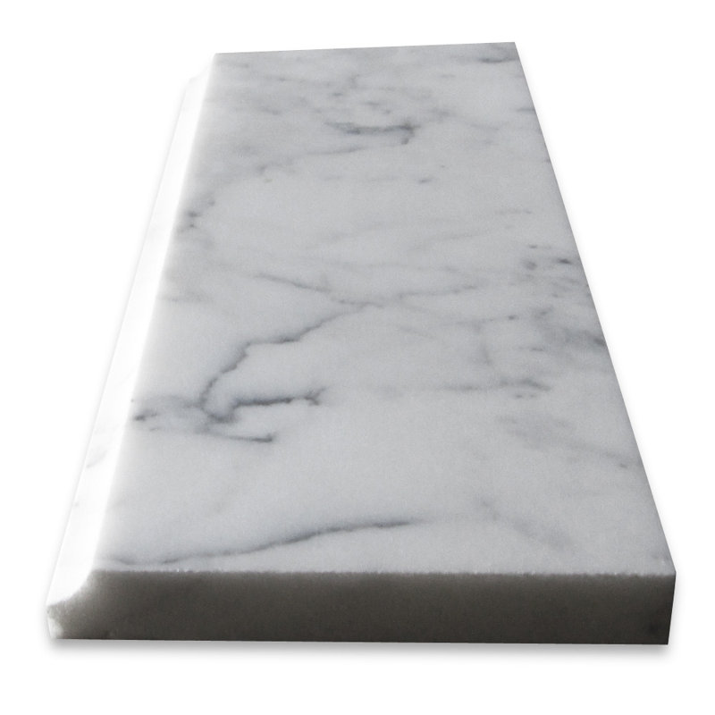 Statuary White Marble 12 in. x 5 in. Marble Tile