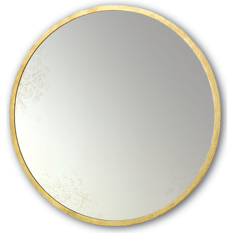 Aline Round Metal Wall Mirror