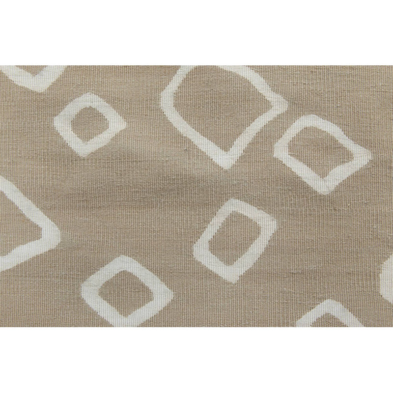 Tapis beige / blanc Modern 4 pi x 6 pi 7 po Modern