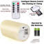 flameless Candles,LED Candles Battery Candle Height 10cm × 2, 13.5cm × 2, 16.5cm × 1; Diameter 8cm; 5PCS Latest Style Battery Candle