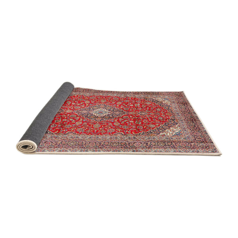 Brun oriental brun/rouge/crème Tapis décoratif haya, Rond 7 pi