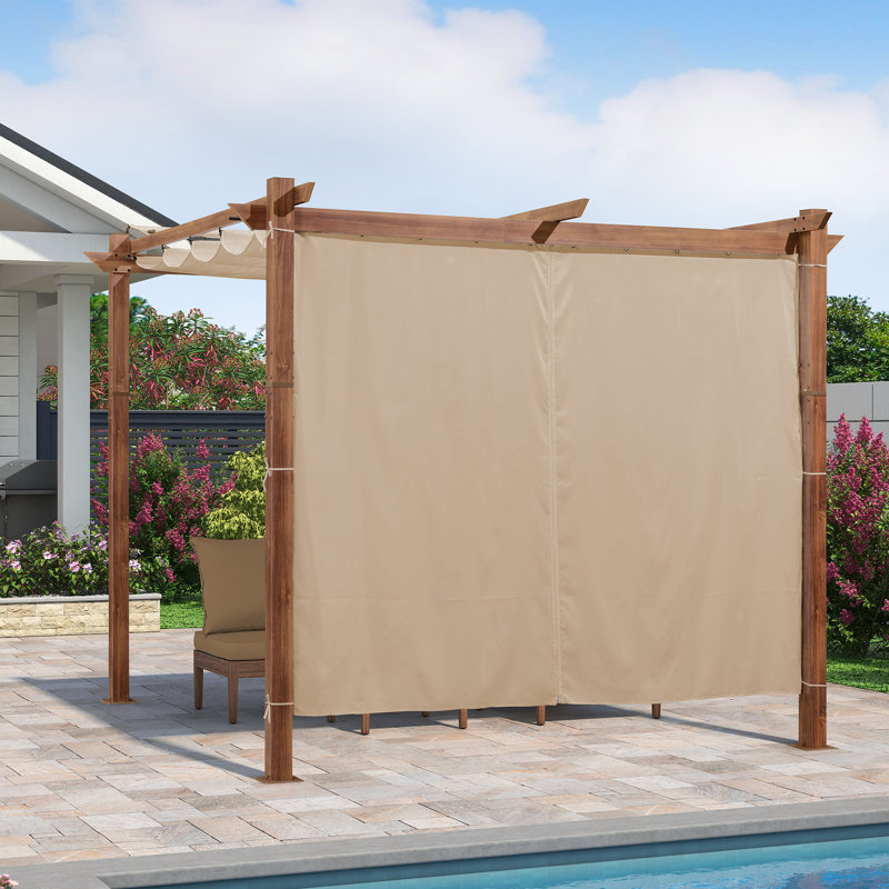 Écran de remplacement pour pergola rétractable mauve, H 82 po x l 49 po, Beige