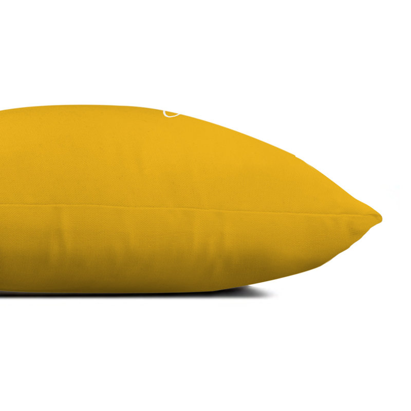  Life is Better on the Porch Indoor/Outdoor Lumbar Pillow, Yellow