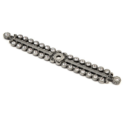 Caché medium elongated escutcheon with Swarovski Clear Crystals 