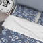 Motif de cercle bleu - ensemble de housse de couette abstrait - polyester microfibre-24890559