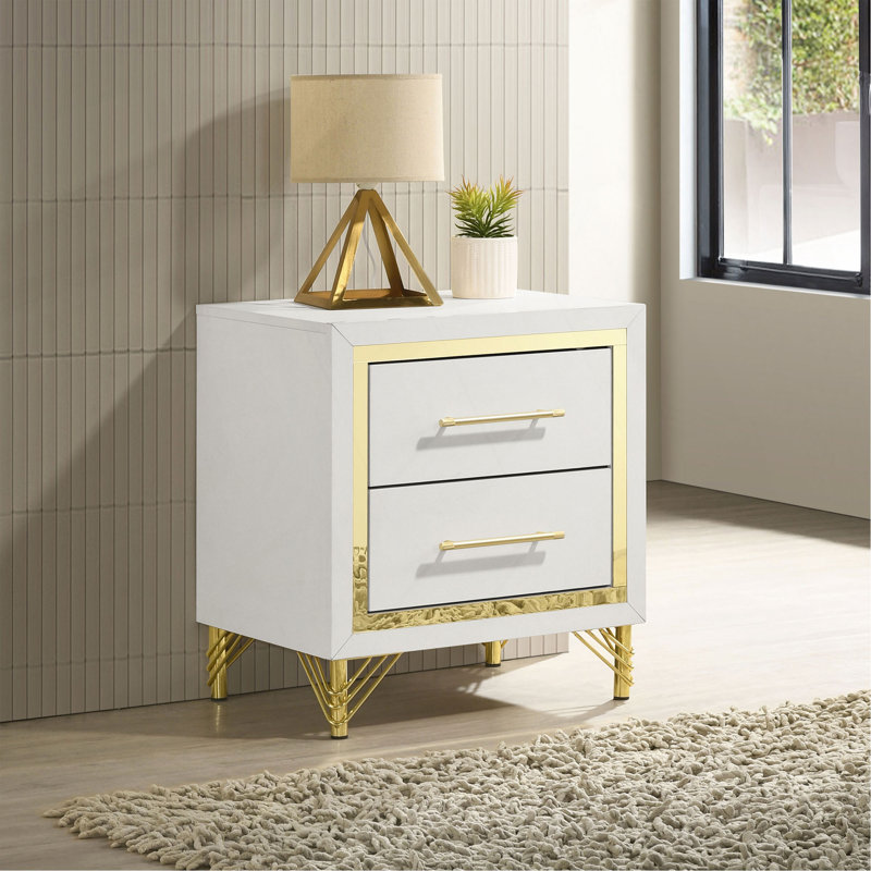 Chesney 2-Drawer Nightstand Bedside Table