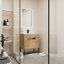 Meuble-lavabo autoportant ou flottant de 30 pouces avec lavabo, deux options d'installation pour les salles de bain modernes-2025165412