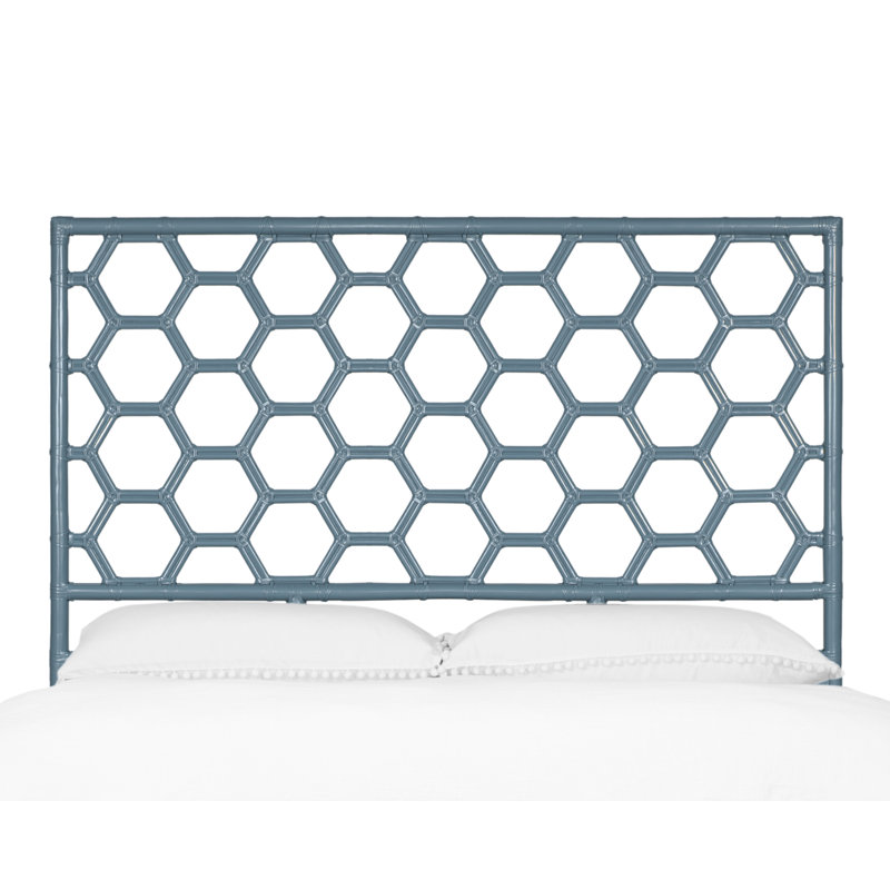 Honeycomb Open-Frame Headboard, Regatta Blue, Queen