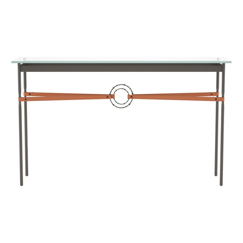 Console Equus, Fumée foncée, Cuir noir, Fumée foncée