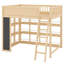 Lit mezzanine avec éclairage à DEL et tableau noir avec tablettes ouvertes et fabrication durable-1914028040-1914028043