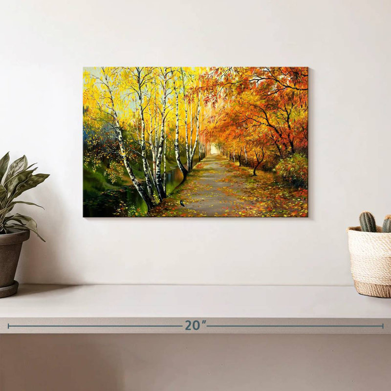 Peinture d'automne Alvord, H 8 po x l 12 po