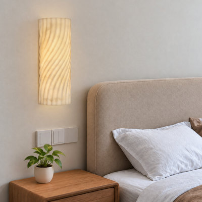 Resin and Iron Flush Mounted Sconce