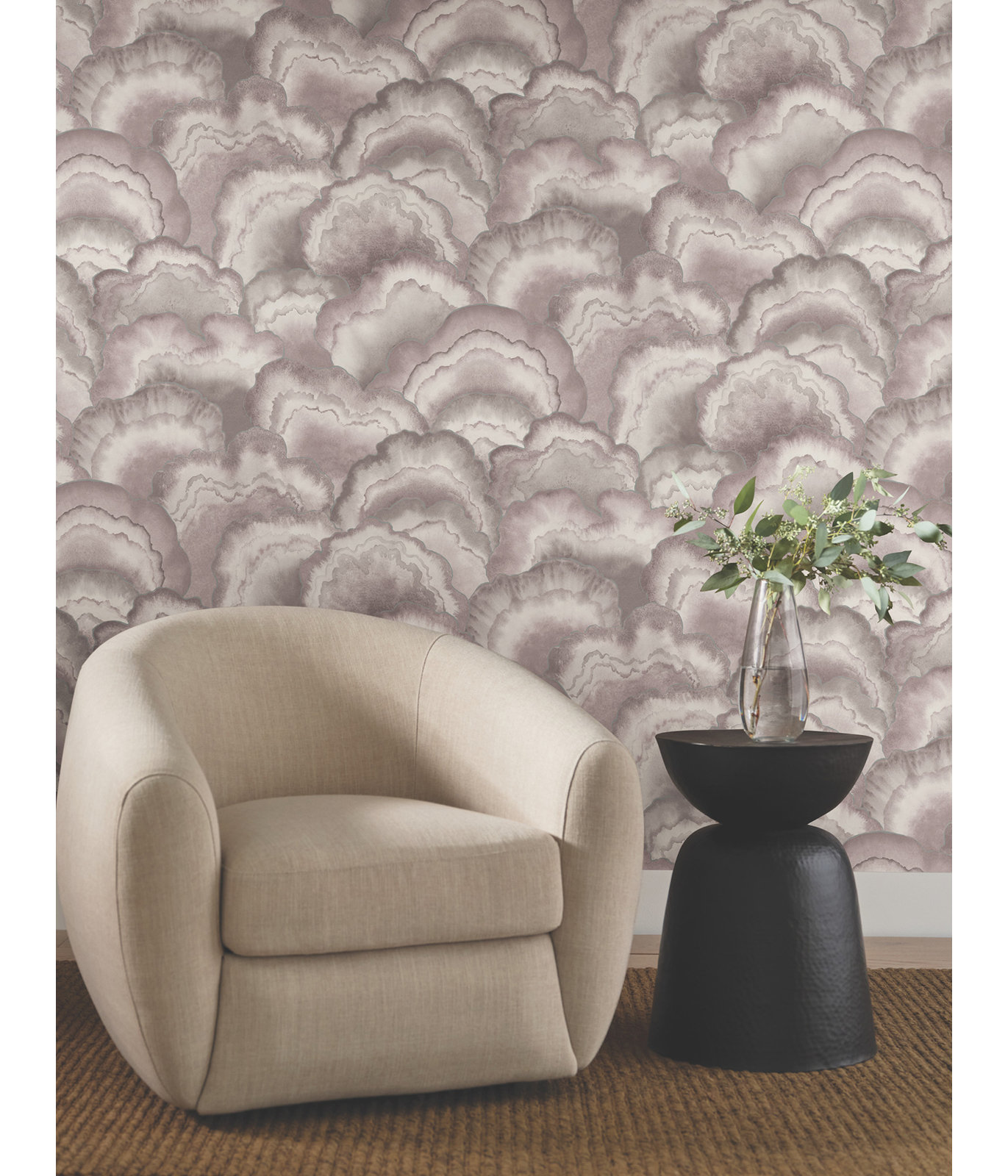 Abalone Lavender Fans Wallpaper, Purple