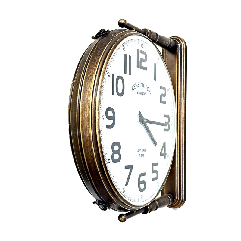 Bronze Double Sided Clock
