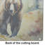 Grizzly Bear Glass Cutting Board Large